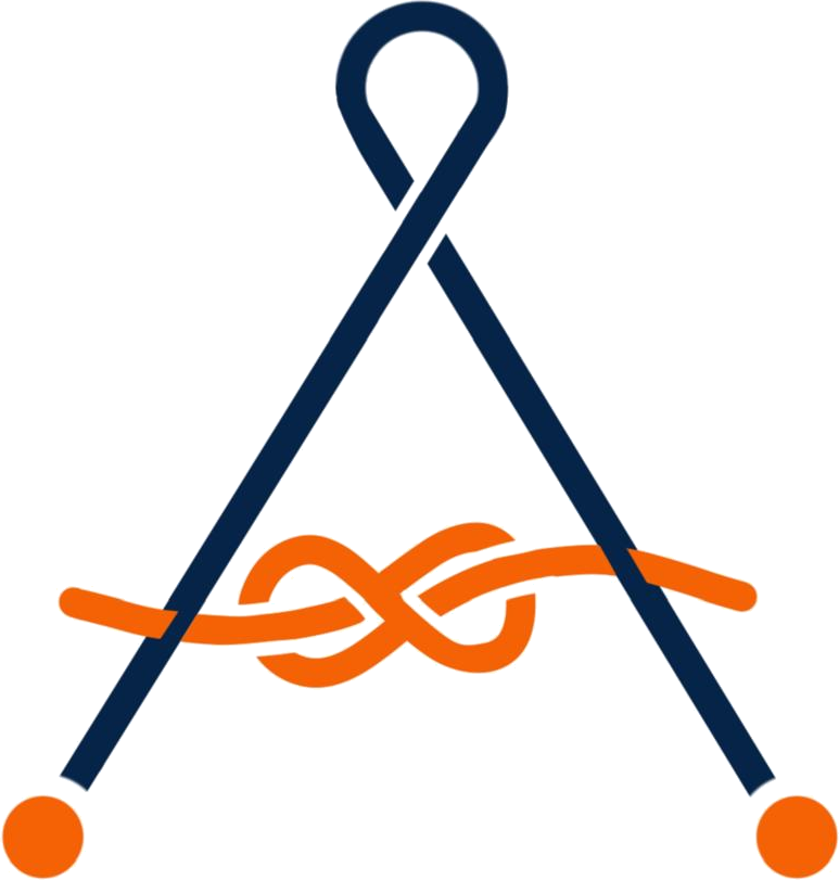 Logo AMARRATE — nudo náutico
